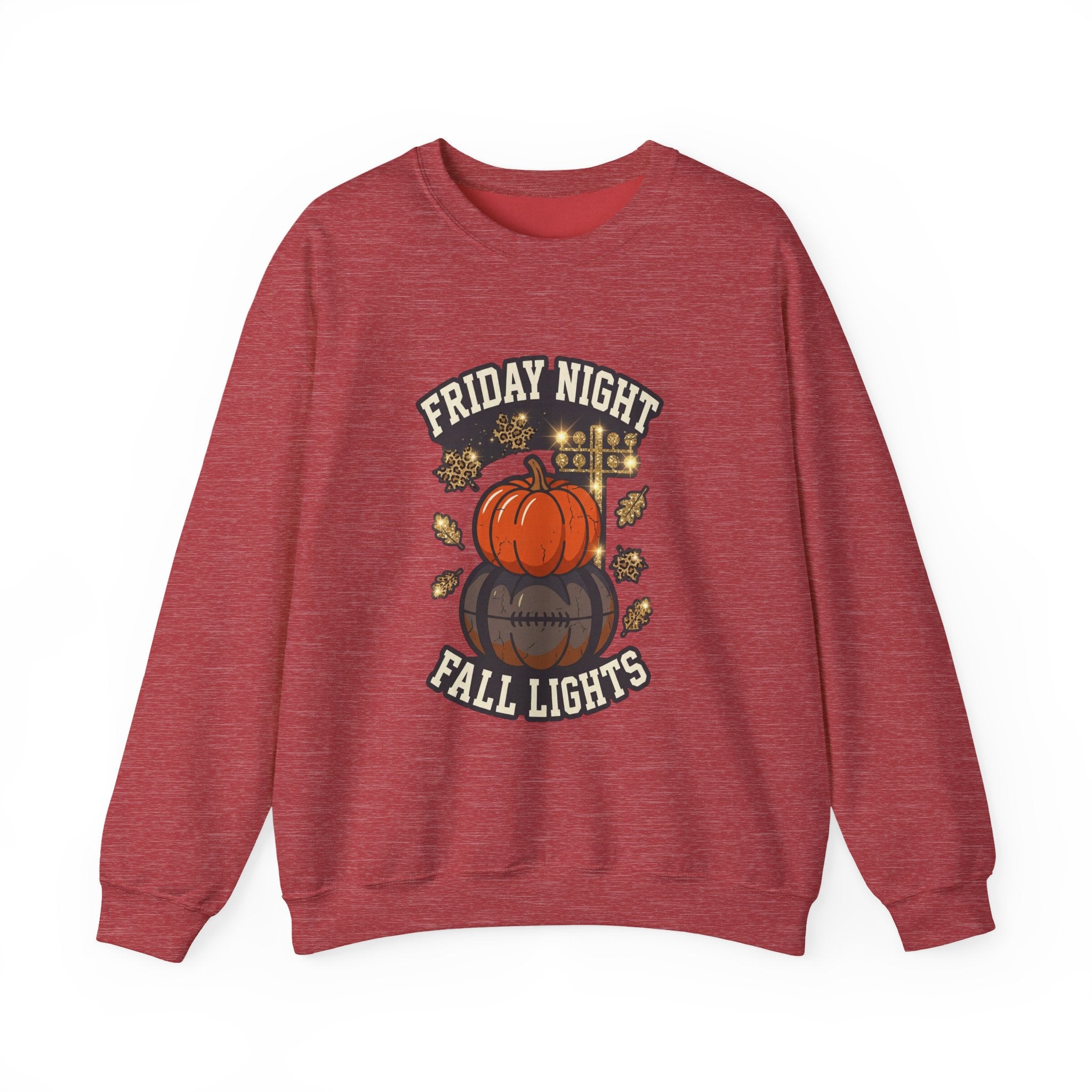 Friday Night Fall Lights Sweatshirt | Pumpkin Vintage Autumn Graphic