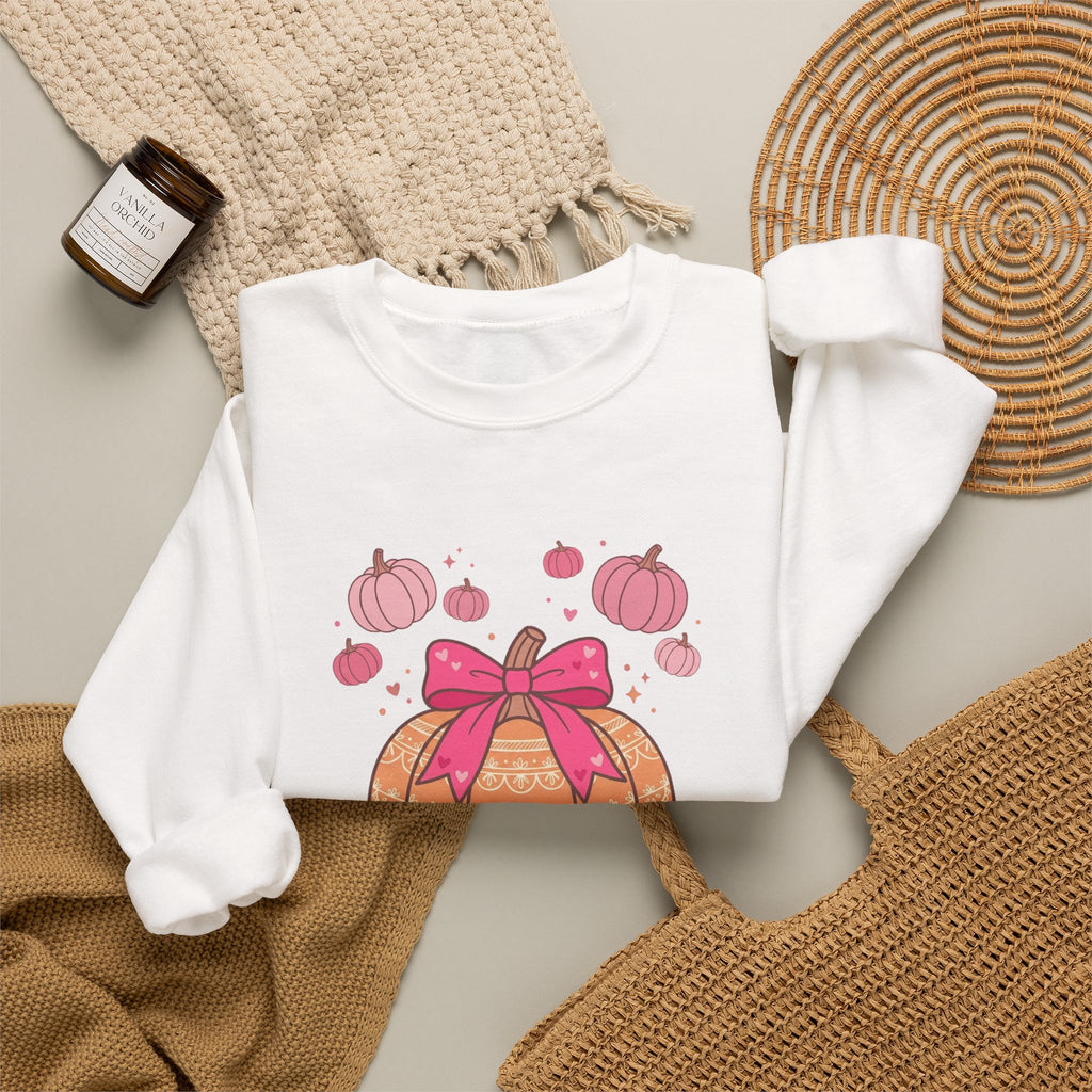 Cute Pink Pumpkin Sweatshirt