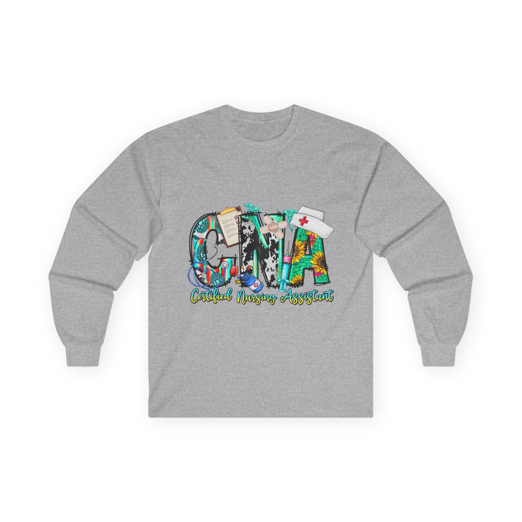 Long Sleeve Tee — CMA Casual Marine Corps Graphic "CMMA"
