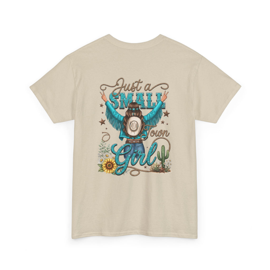 Cowgirl Graphic Tee - "Just a Small Town Girl" Western T-Shirt