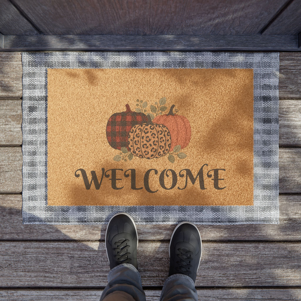 Autumn Pumpkin Welcome Doormat