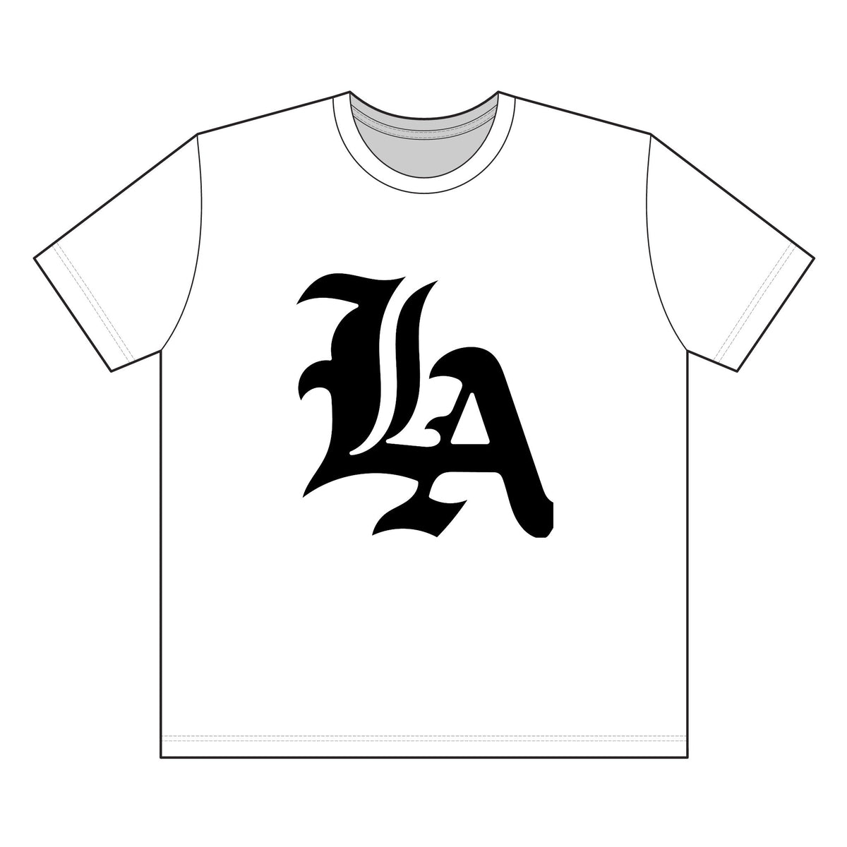 LA Gothic Oversized Tee — Vintage Los Angeles Streetwear T-Shirt