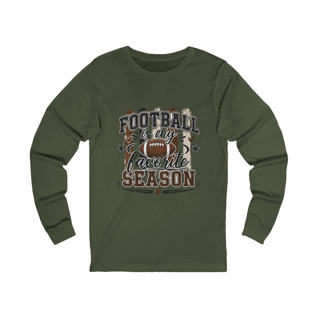 Football Is My Favorite Season Long Sleeve Tee