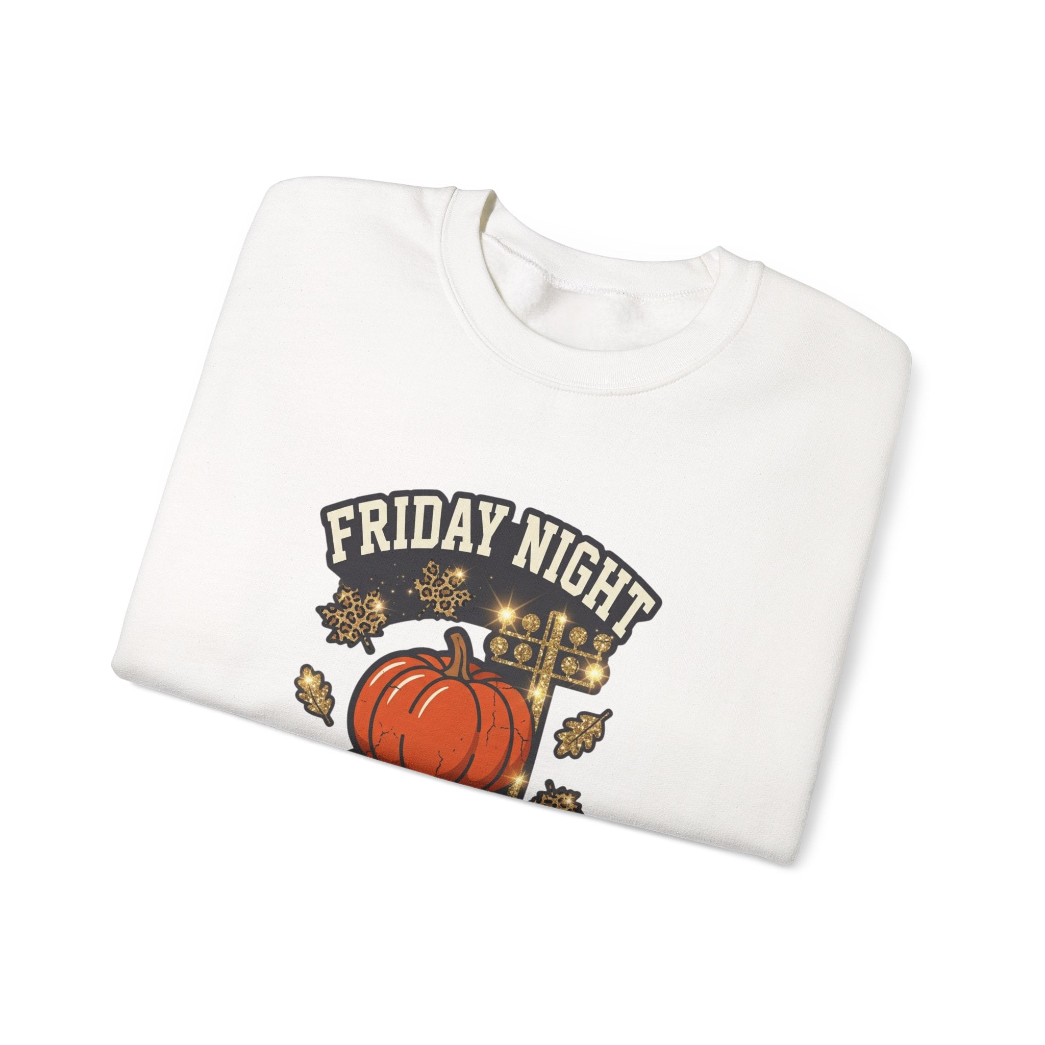 Friday Night Fall Lights Sweatshirt | Pumpkin Vintage Autumn Graphic