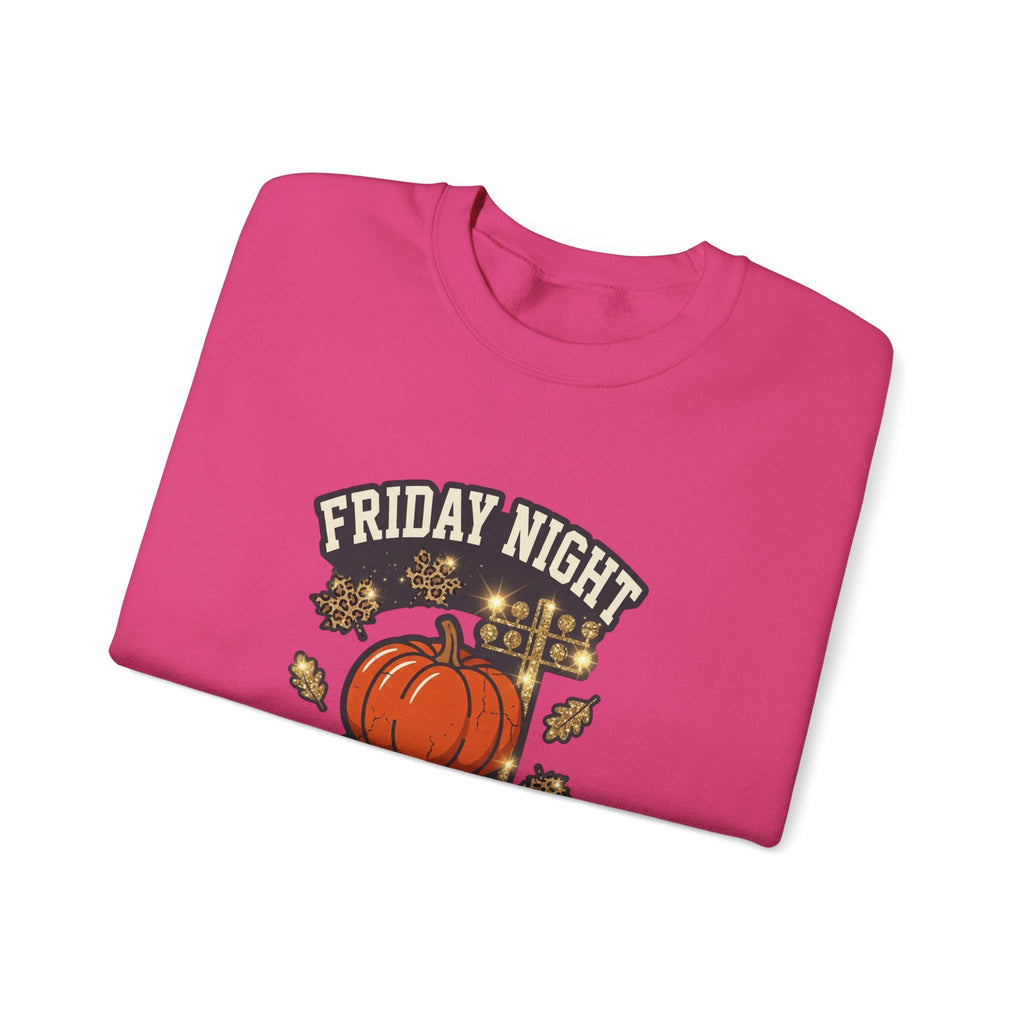Friday Night Fall Lights Sweatshirt | Pumpkin Vintage Autumn Graphic