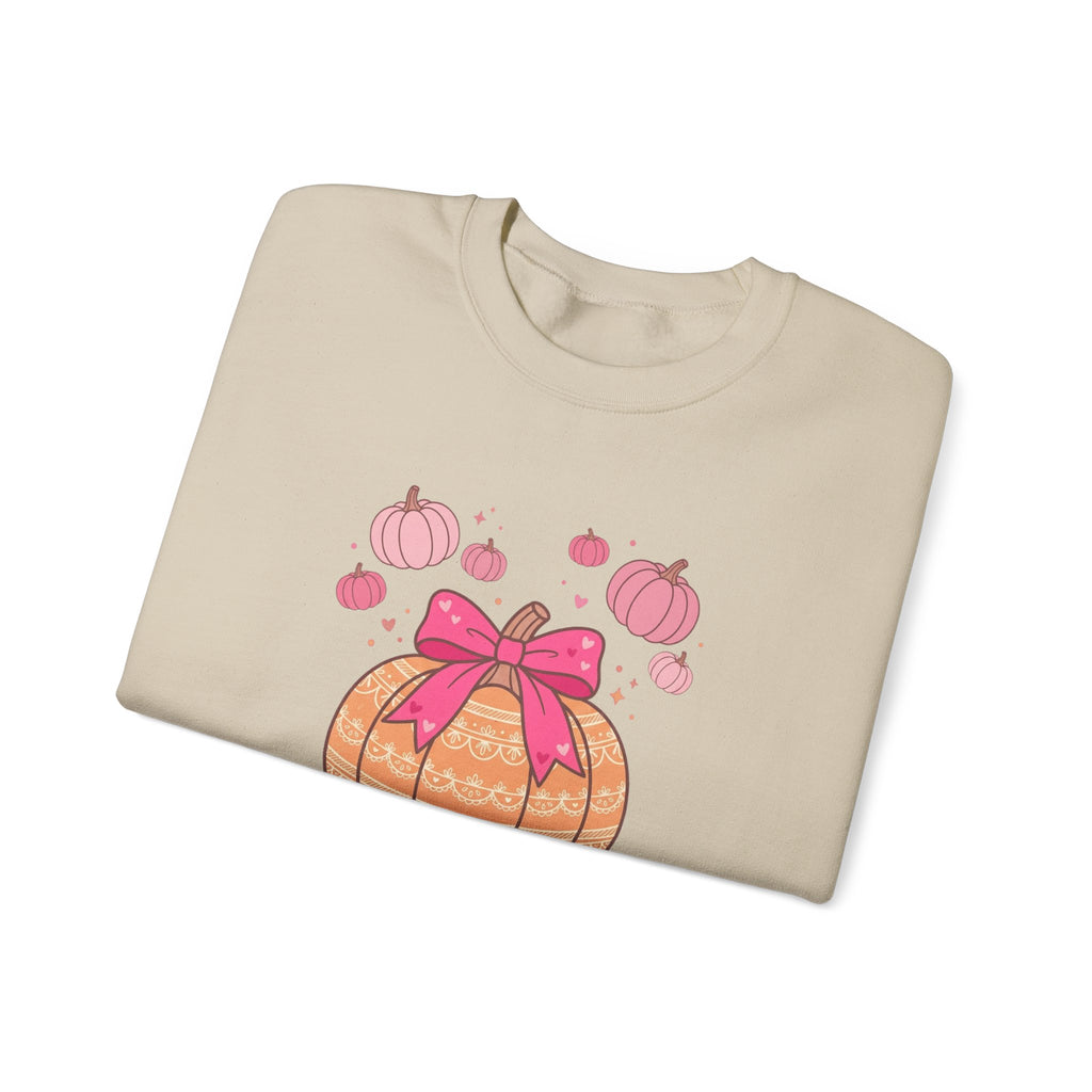 Cute Pink Pumpkin Sweatshirt