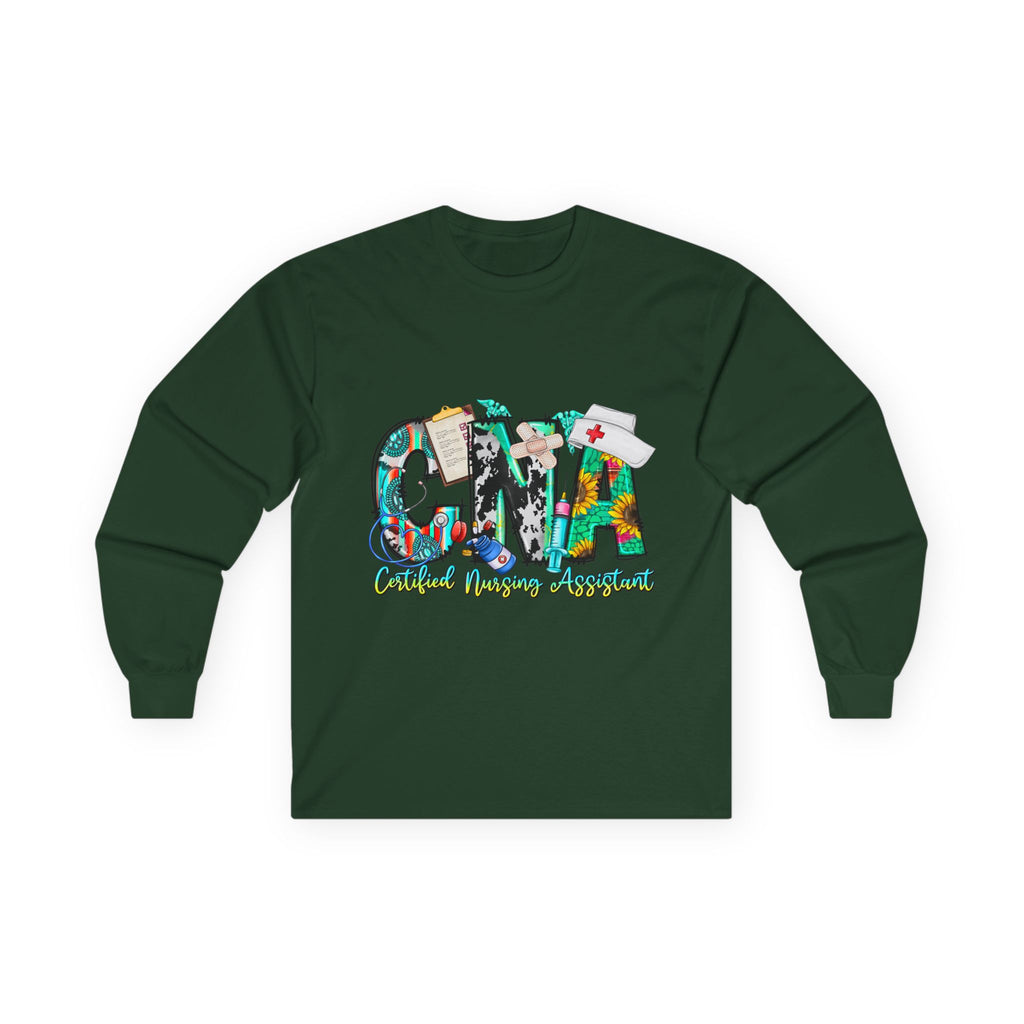 Long Sleeve Tee — CMA Casual Marine Corps Graphic "CMMA"