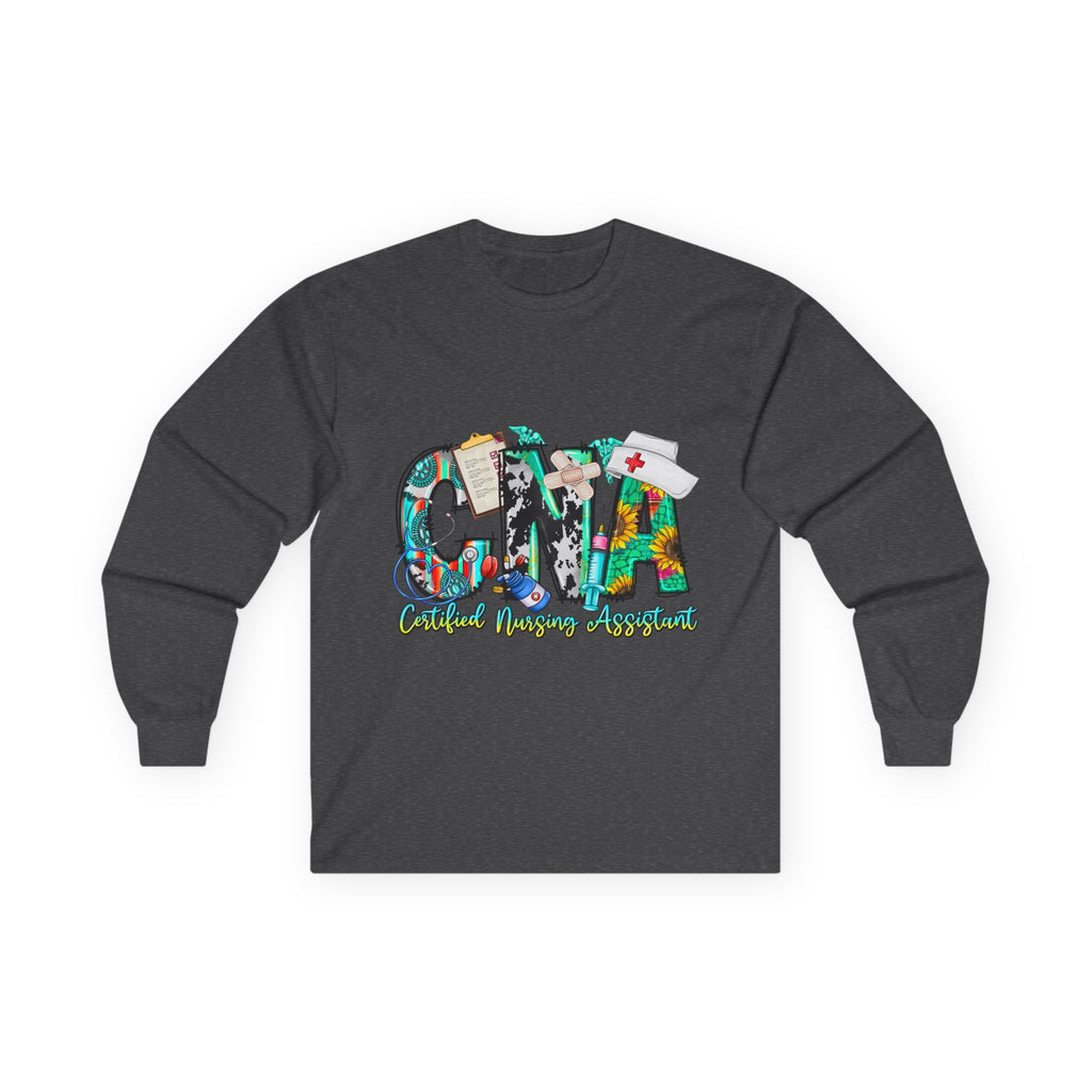 Long Sleeve Tee — CMA Casual Marine Corps Graphic "CMMA"
