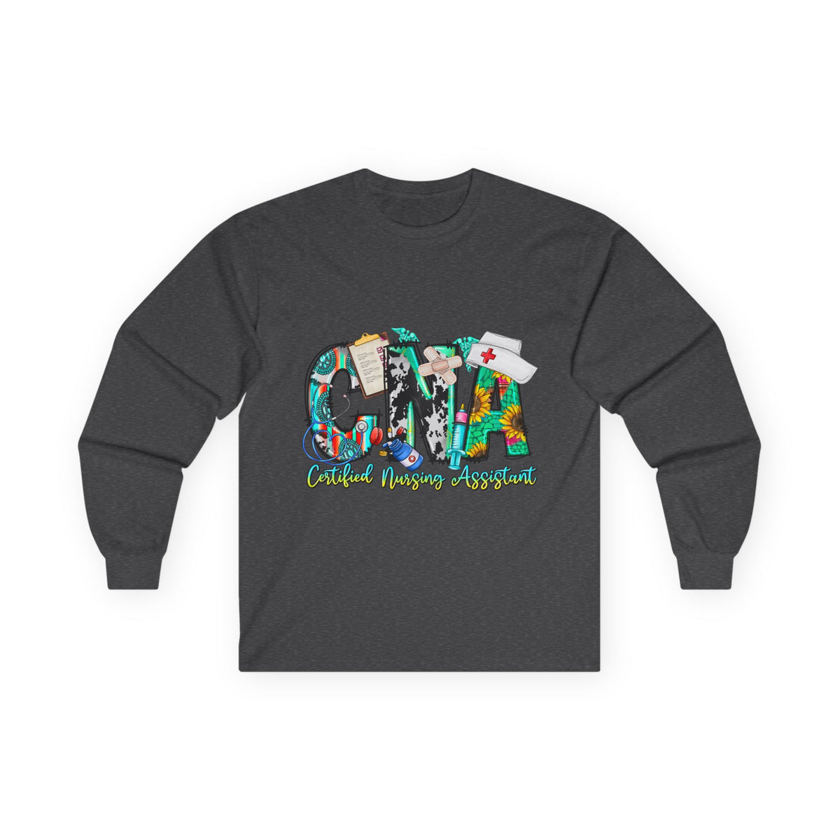 Long Sleeve Tee — CMA Casual Marine Corps Graphic "CMMA"