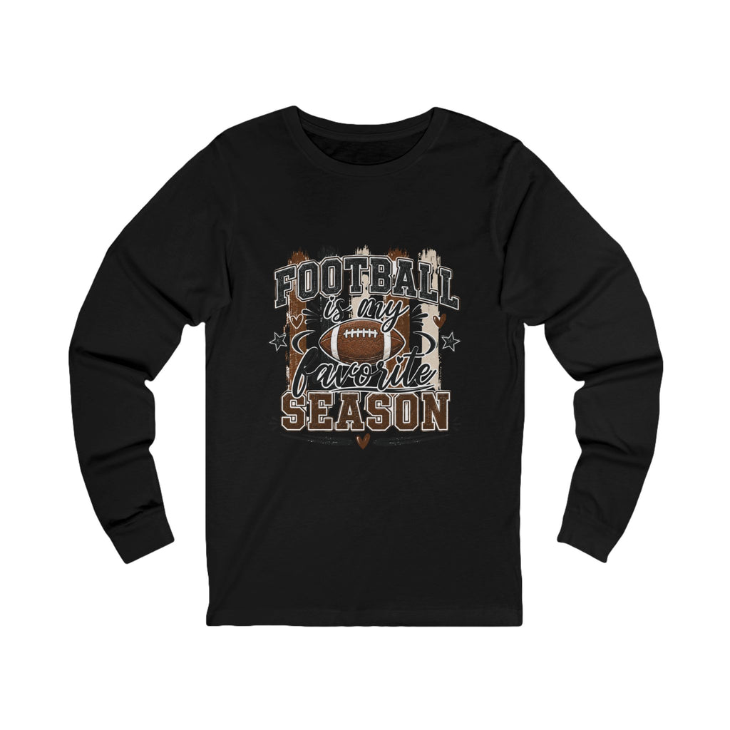 Football Is My Favorite Season Long Sleeve Tee
