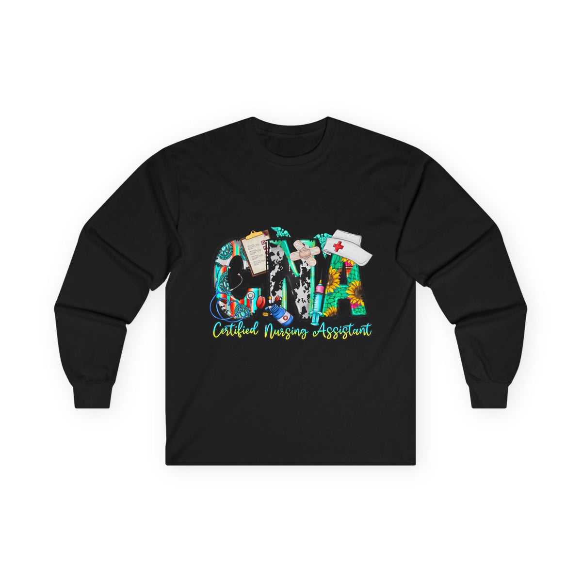Long Sleeve Tee — CMA Casual Marine Corps Graphic "CMMA"