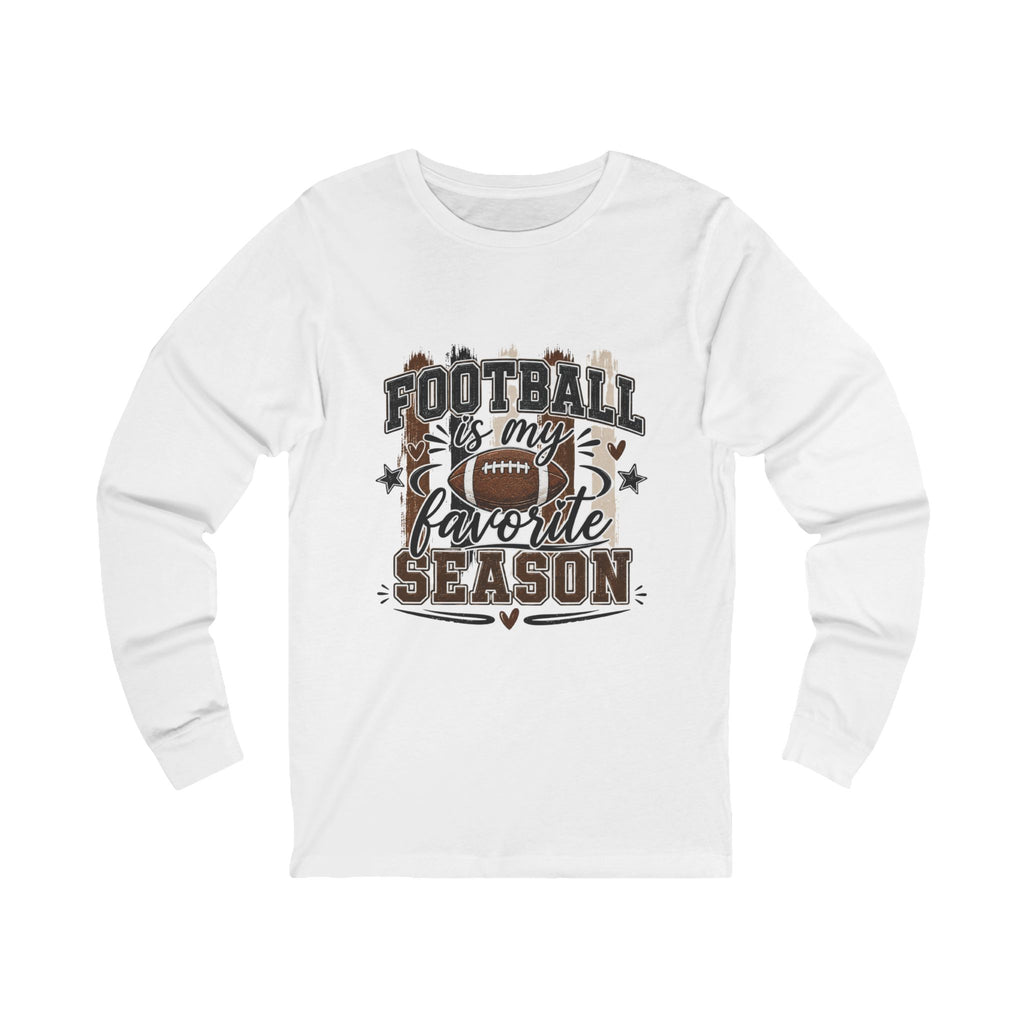 Football Is My Favorite Season Long Sleeve Tee