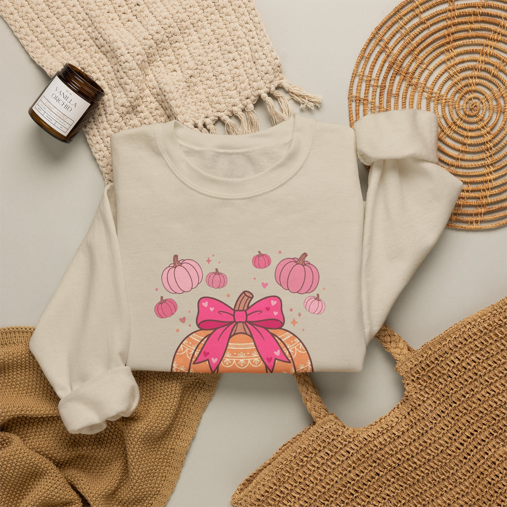 Cute Pink Pumpkin Sweatshirt