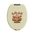 Hello Fall Pumpkin Spice Bath Mat Set — 3-Piece Fall Bathroom Decor