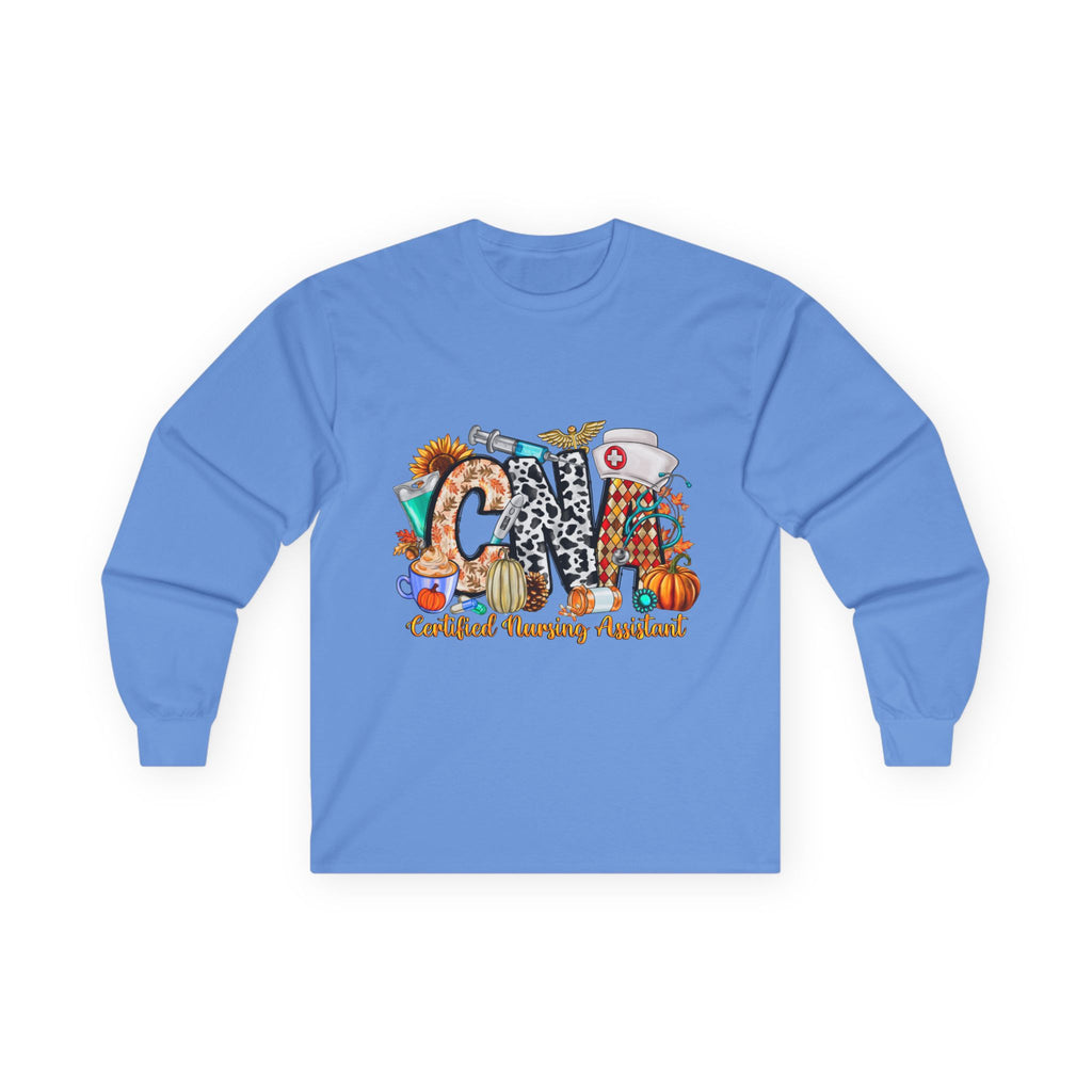 Certified Nursing Assistant (CNA) Fall Pumpkin Long Sleeve Tee