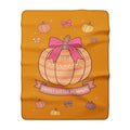 Sweet Little Pumpkin Sherpa Blanket — Cozy Autumn Baby Throw