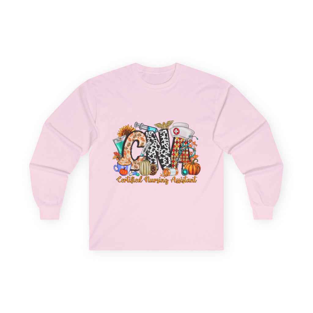 Certified Nursing Assistant (CNA) Fall Pumpkin Long Sleeve Tee