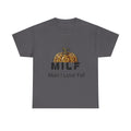 Fall Graphic Tee — "MILF: Man I Love Fall" Pumpkin Leopard Print