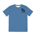 Los Angeles Skyline Tee — LA Script Front & City Nightback Polyester Shirt