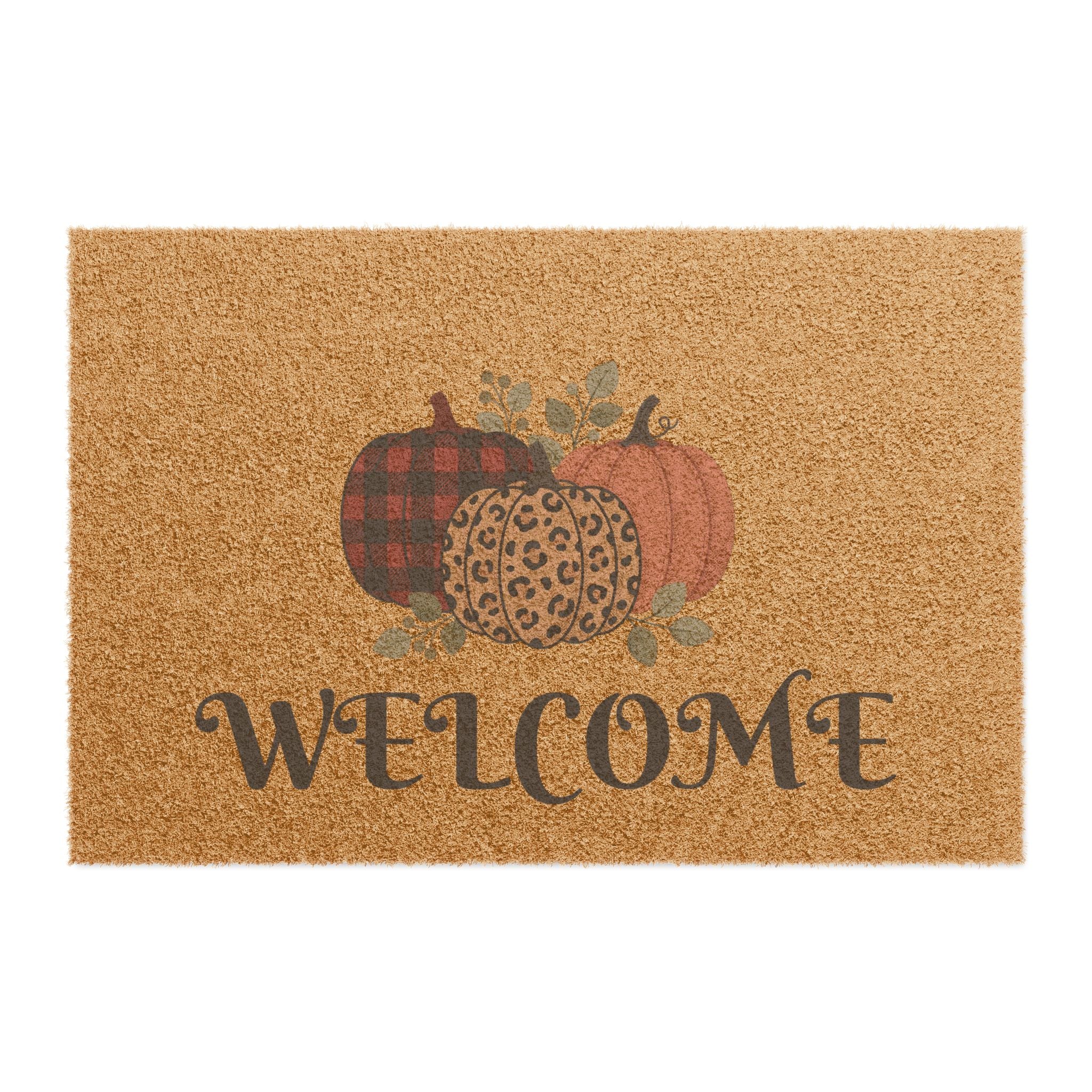 Autumn Pumpkin Welcome Doormat