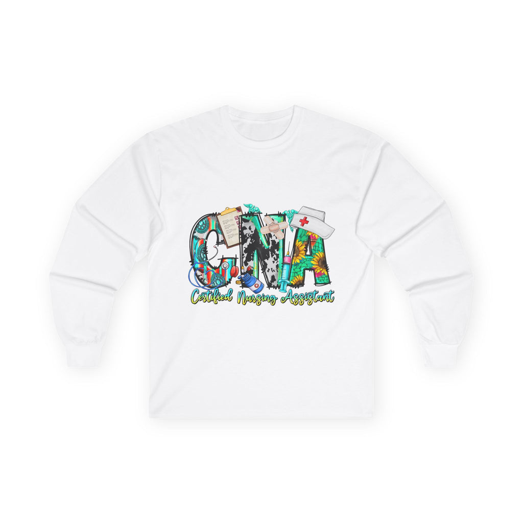 Long Sleeve Tee — CMA Casual Marine Corps Graphic "CMMA"