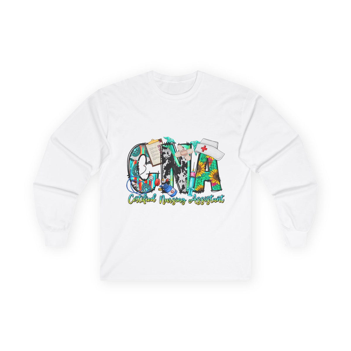 Long Sleeve Tee — CMA Casual Marine Corps Graphic "CMMA"