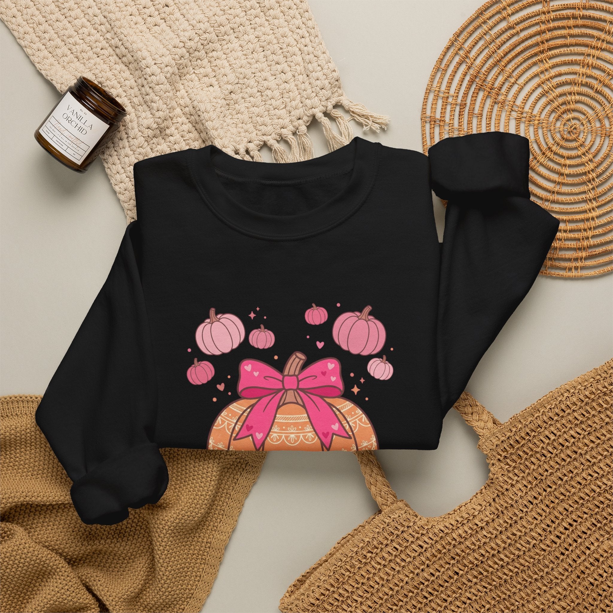 Cute Pink Pumpkin Sweatshirt