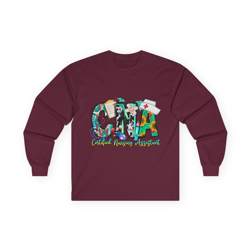 Long Sleeve Tee — CMA Casual Marine Corps Graphic "CMMA"
