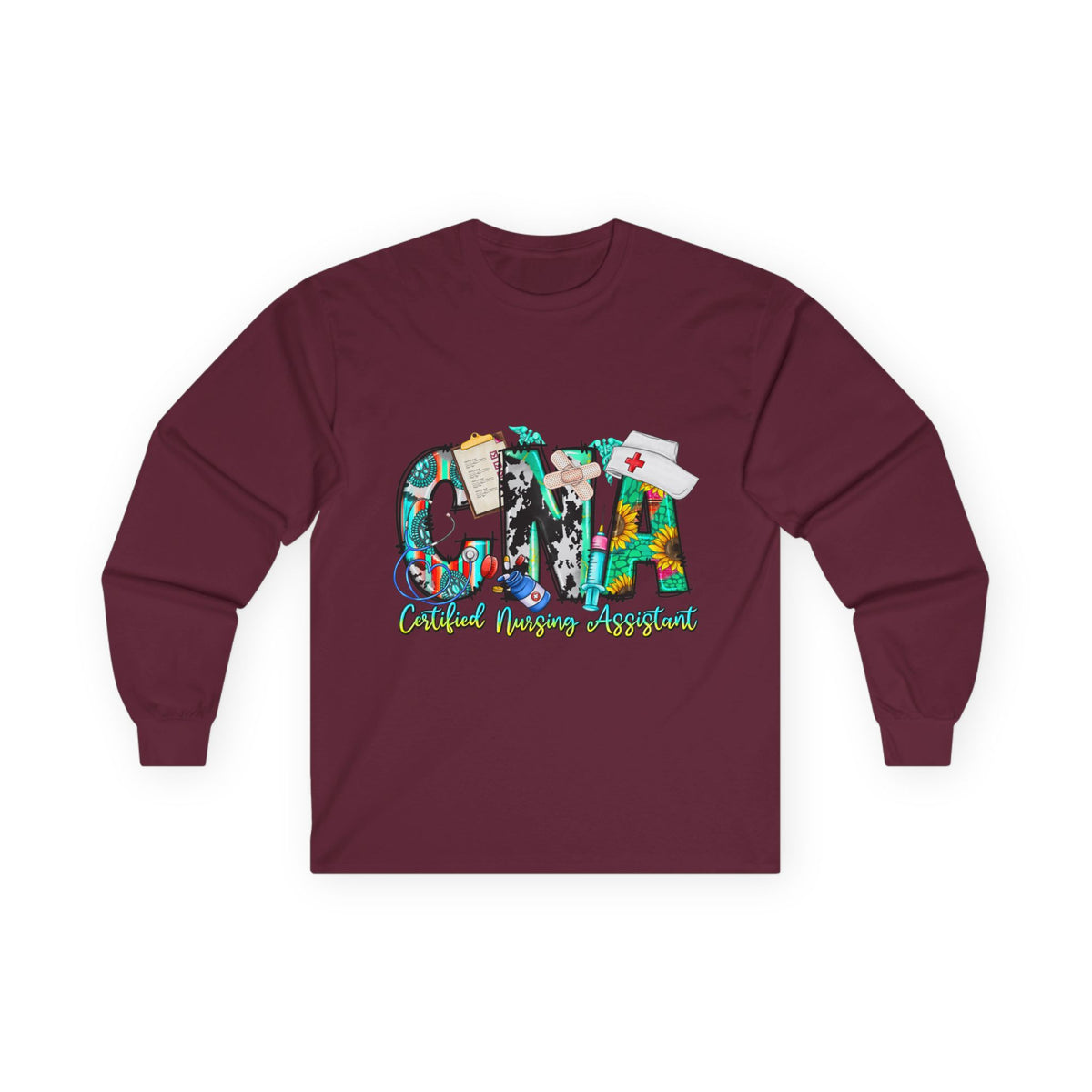 Long Sleeve Tee — CMA Casual Marine Corps Graphic "CMMA"