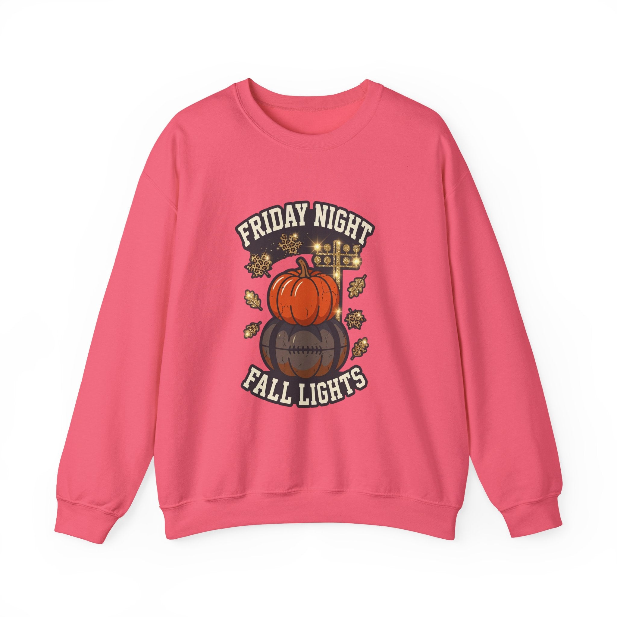 Friday Night Fall Lights Sweatshirt | Pumpkin Vintage Autumn Graphic