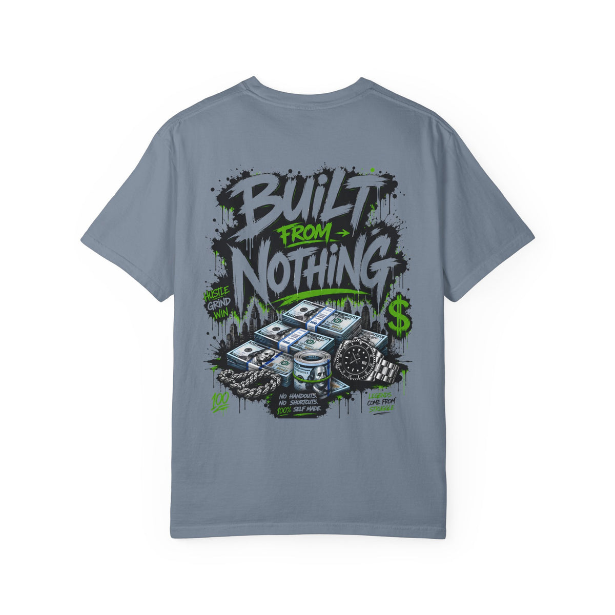 Built From Nothing Money Graphic T-Shirt — Bold Streetwear Tee