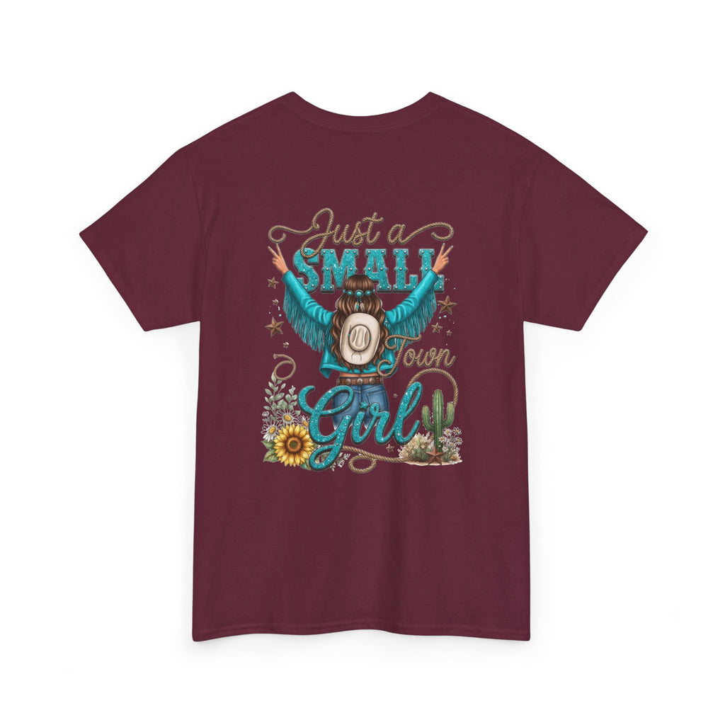 Cowgirl Graphic Tee - "Just a Small Town Girl" Western T-Shirt